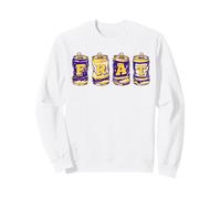 FRAT Beer Cans in School Colors Fraternity Art Felpa