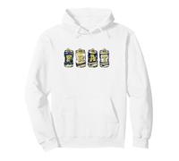 FRAT Beer Cans in School Colors Fraternity Art Felpa con Cappuccio