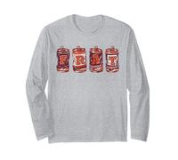 FRAT Beer Cans in School Colors Fraternity Art Maglia a Manica