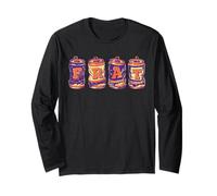FRAT Beer Cans in School Colors Fraternity Art Maglia a Manica