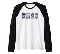 FRAT Beer Cans in School Colors Fraternity Art Maglia con Maniche Raglan
