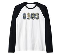FRAT Beer Cans in School Colors Fraternity Art Maglia con Maniche Raglan