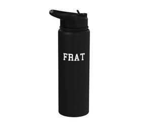 FRAT - Camicia da uomo divertente per la fraternità universitaria - semplice una parola Stainless Steel Insulated Water Bottle