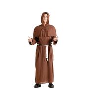 Ciao- Frate Costume Travestimento Uomo Adulto, Marrone, L, 16830.L