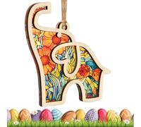Fratellanza dell'elefante - Ciondolo della fratellanza dell'elefante - Ornamento di elefante in legno con carta da favola, aggiunta di vacanze - decorazione speciale bonus per sorelle