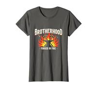Fratellanza forgiata in Fire Blacksmith Graphic, Maglietta, Donna, Asfalto, S