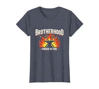 Fratellanza forgiata in Fire Blacksmith Graphic, Maglietta, Donna, Pervinca, L