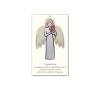 Fratelli Bonella | Angelo in Legno di Pioppo - con Foro per appenderlo - Regalo o per un’occasione Speciale | Made in Italy (Angelo dei cuccioli)