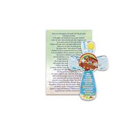 Fratelli Bonella | Croce per Bambini con Dettagli in Rilievo dell'ARCA DI NOÈ in Resina Porcellanata e Cartoncino con Passo della GENESI | Made in Italy