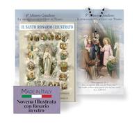 FRATELLI BONELLA - Libretto Tascabile con Il Santo Rosario Illustrato - Libretto con 20 Misteri tratti dall'Enciclica di papa Giovanni Paolo II - Include Rosario in Vetro