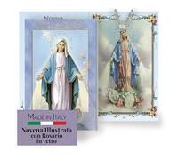 FRATELLI BONELLA - Novena a Nostra Signora della Medaglia Miracolosa con Illustrazioni a Colori - Novena con Rosario in Vetro Incluso - Opuscolo 24 Pagine per Pregare