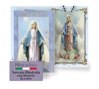 FRATELLI BONELLA - Novena a Nostra Signora della Medaglia Miracolosa con Illustrazioni a Colori - Novena con Rosario in Vetro Incluso - Opuscolo 24 Pagine per Pregare
