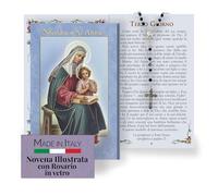 FRATELLI BONELLA - Novena a Sant'Anna con Illustrazioni a Colori - Novena con Rosario in Vetro Incluso - Opuscolo 24 Pagine per Pregare