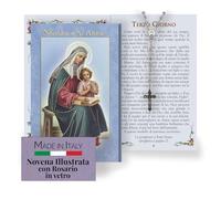 FRATELLI BONELLA - Novena a Sant'Anna con Illustrazioni a Colori - Novena con Rosario in Vetro Incluso - Opuscolo 24 Pagine per Pregare