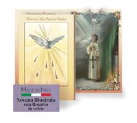 FRATELLI BONELLA - Novena allo Spirito Santo con Illustrazioni a Colori - Novena con Rosario in Vetro Incluso - Opuscolo 24 Pagine per Pregare