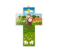 Fratelli Bonella per Little Drops Of Water | Croce in resina raffigurante Sant'Antonio | Made in Italy
