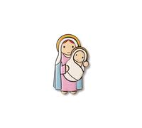 Fratelli Bonella per Little Drops Of Water | Magnete in resina con Maria e Gesù bambino | Made in Italy