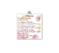 Fratelli Bonella | Piastrella con frase ispirazionale sull' amicizia con Scatola Regalo 10x10 cm | Made in Italy