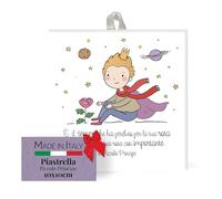 FRATELLI BONELLA - Piastrella in Ceramica 10x10 cm del Piccolo Principe che Porge la Rosa