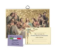 FRATELLI BONELLA - Quadro Camera Da Letto con Ultima Cena - Quadro Legno in MDF di Pioppo Camera Da Letto 8 mm x 10 cm x 15 cm - Made in Italy