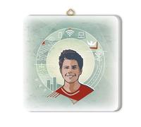 FRATELLI BONELLA - Quadro raffigurante Carlo Acutis - Quadro in Legno 19x19 cm con Scatola Regalo - 100% Made in Italy