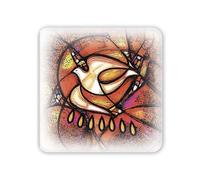 FRATELLI BONELLA - Quadro raffigurante la simbologia eucaristica della Cresima - Quadro in Legno con Scatola Regalo - Quadro Religioso Camera Da Letto 10x10 cm - 100% Made in Italy