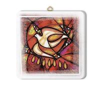 FRATELLI BONELLA - Quadro raffigurante lo Spirito Santo e i Sette Doni - Quadro in Legno con Scatola Regalo - Quadro Religioso Camera Da Letto 10x10 cm - 100% Made in Italy