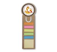 Fratelli Bonella | Segnalibro notepad con segnapagine adesivo e righello raffigurante la simbologia eucaristica di Cresima | Made in Italy (Confezione singola)