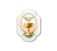 Fratelli Bonella | Soprammobile Magnetico con la simbologia eucaristica di Prima Comunione e Cresima f.to 6x4 cm | Made in Italy