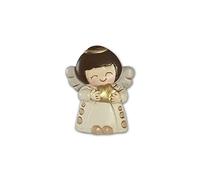 Fratelli Bonella | Statuetta in Resina di un Angioletto con una Stella 4x4 cm | Made in Italy (Statuetta in resina di un angioletto con stella)