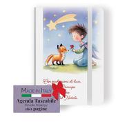 FRATELLI BONELLA - Taccuino Tascabile Con Copertina Rigida ed Elastico - Agenda Piccola 160 Pagine - Agenda Tascabile con il Piccolo Principe - F.TO 9x14 cm