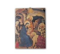 Fratelli Bonella | Tela pittorica Adorazione dei Magi f.to 50x70 cm | Made in Italy