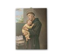 Fratelli Bonella | Tela pittorica Sant'Antonio da Padova f.to 50x70 cm | Made in Italy