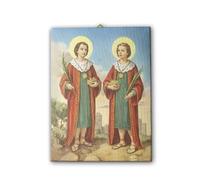 Fratelli Bonella | Tela pittorica Santi Medici f.to 30x40 cm | Made in Italy