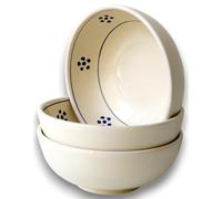 Fratelli Colì Set 3 Ciotole in Maiolica Decoro Stelle Blu Ø20 cm