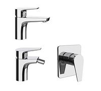 Fratelli Frattini Set rubinetteria lavabo Bidet e Incasso Doccia Senza deviatore Briotre