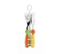 Fratelli Guzzini Bimbi Set 3 Posatine Billo, ABS/PP/Stainless Steel, Multicolore, 0.02x6.3x21 cm