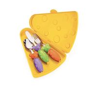 Fratelli Guzzini Bimbi Set 3 Posatine con Custodia Tip Top Tap, ABS/PP 304 18/10, Stainless Steel AISI 410 (Knife), Multicolore, 0.02x21x3.6 cm, 3 unità