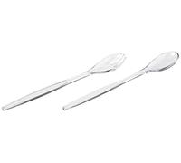 Fratelli Guzzini Happy Hour - Posate Insalata, Trasparente, 28 cm, 1 Set