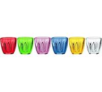 Guzzini set 6 bicchieri ‘aqua’ 350 cc. san 20055952 - multicolore plastica 20055952