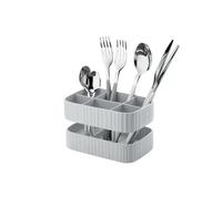Scolaposate DA LAVELLO DRAIN&SAFE 17x10xh11 cm - 6 scomparti massima capacità minimo spazio realizzato in materiale plastico antibatterico colore Grigio opaco grigio opaco