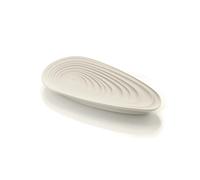 Guzzini - Eco-Kitchen, KEEP CLEAN, Poggiamestolo, Poggia Posate, Materiale Riciclato - Bianco Latte, 25x12,5xh 3 cm - 179900156