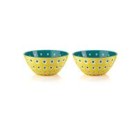 Guzzini - LE MURRINE -Set 2 ciotoline giallo/blu