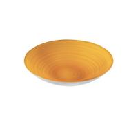 Guzzini - Twist, Centrotavola/Fruttiera in Materiale Riciclato - Giallo, Ø 37 X h8,5 cm | 4600 cc - 108700151