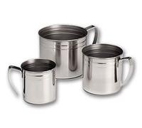 FRATELLI RIVADOSSI Pentola in Acciaio Inossidabile Argento, Lucidato, 8 cm, con Coperchio