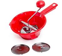 Fratelli Rivadossi RIV004 Passaverdure in plastica 16cm con Lame in Acciaio Inox + 3 Dischi, Taglia Unica