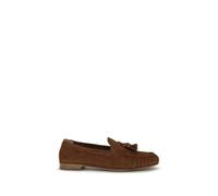Fratelli Rossetti Brown Calf Leather Bos Taurus Slip-On Loafers - EU41/US11