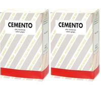 Fratelli Vitale D0060009 Cemento in Polvere, Grigio, 1 Kg (Confezione da 2)