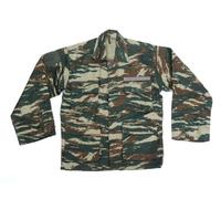 FRATELLIDITALIA Camicia Greca Militare Esercito Cotone rip Stop Tiger Frontali Soldato Guerra