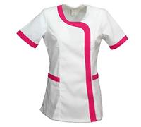fratelliditalia.org Camice Donna per estetiste massaggiatrici OSS Parrucchiere e maestre di Scuola Manica Corta 7 colorazioni - Personalizzabile con Il Tuo Logo